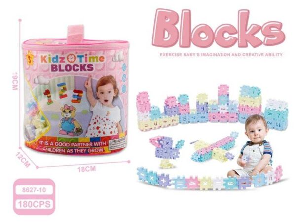 Σετ τουβλάκια κατασκευών DIY - 180pcs - 8627-10 - 221687 - GoodFlix