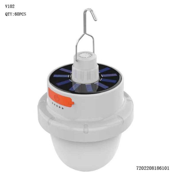 Επαναφορτιζόμενη λάμπα LED κρεμαστή με ηλιακό πάνελ - V102 - 186101 - GoodFlix