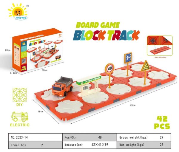Επιτραπέζιο παιχνίδι - Block Track - 42pcs - 2023-14 - 677106 - GoodFlix