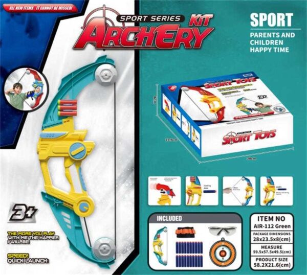 Σετ τοξοβολίας με στόχο - AIR-112 - Green - 222746 - GoodFlix