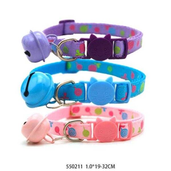 Περιλαίμιο - Κολάρο γάτας με κουδουνάκι - 1-19/32cm - 12pcs - 550211 - GoodFlix