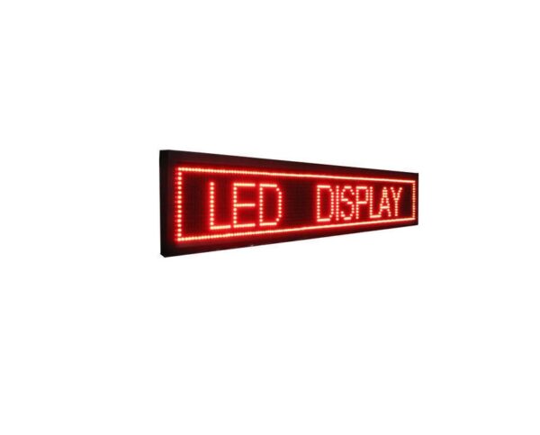 Πινακίδα LED – Μονής όψης – Κόκκινη – 103cm×23cm - IP67 - GoodFlix