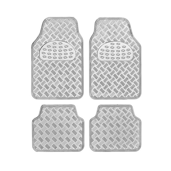 Πατάκια αυτοκινήτου - Celebrity Car - 016 - 4pcs - 122292 - Silver - GoodFlix