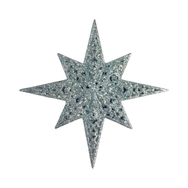 Χριστουγεννιάτικo στολίδι Αστέρι - 12cm - 23130 - Silver - GoodFlix