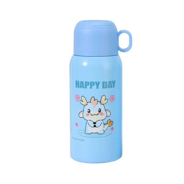 Παιδικό παγούρι-θερμός με κούπα - 500ml - 312567 - Blue - GoodFlix