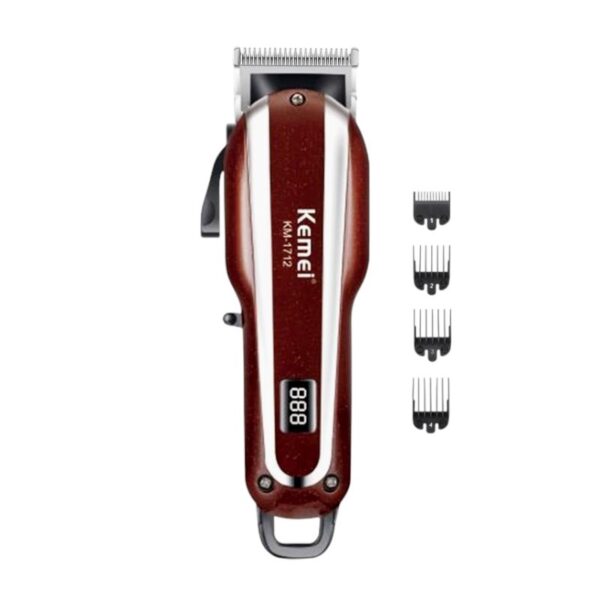 Κουρευτική μηχανή - KM-1712 - Kemei - Red - GoodFlix