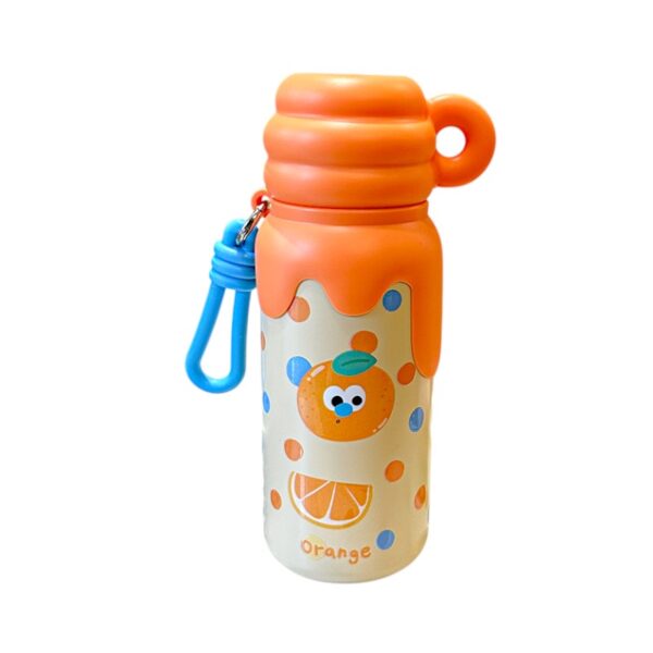 Παιδικό παγούρι-θερμός με κούπα - 420ml - 340908 - Orange - GoodFlix