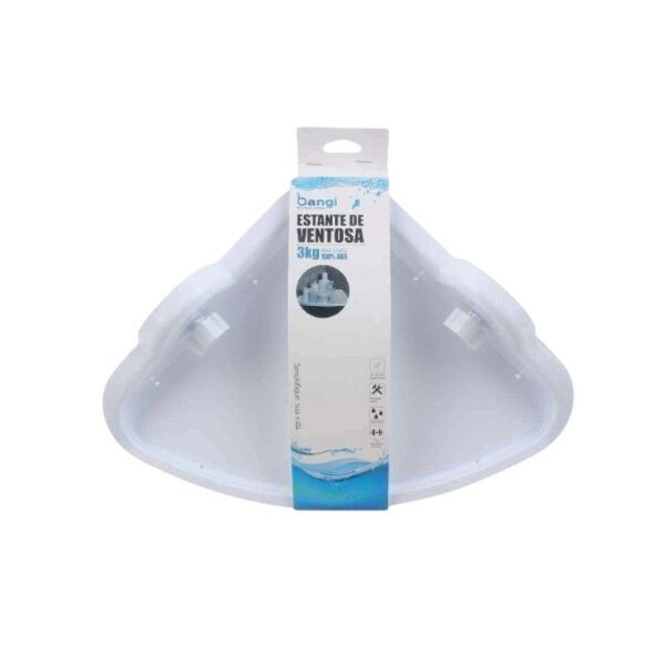 Επιτοίχιο γωνιακό ράφι μπάνιου πλαστικό - 03442 - GoodFlix