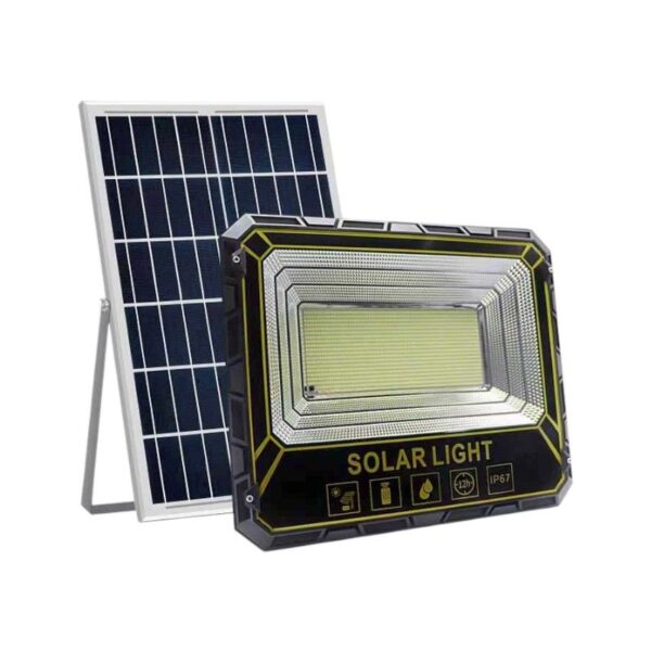 Ηλιακός προβολέας LED με πάνελ - 100W - IP67 - 434054 - GoodFlix