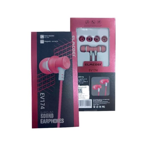 Ενσύρματα ακουστικά - EV-174 - 551212 - Pink - GoodFlix