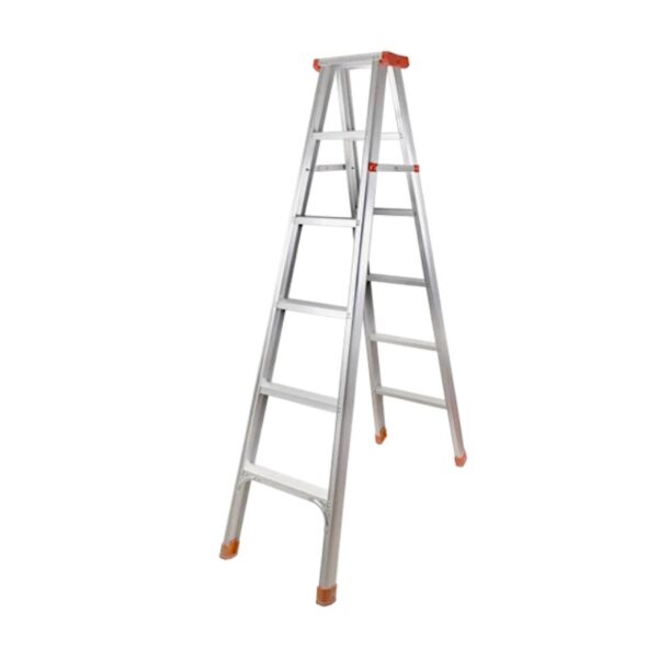 Πτυσσόμενη σκάλα-σκαμπό αλουμινίου - 241-5 - 711223 - GoodFlix