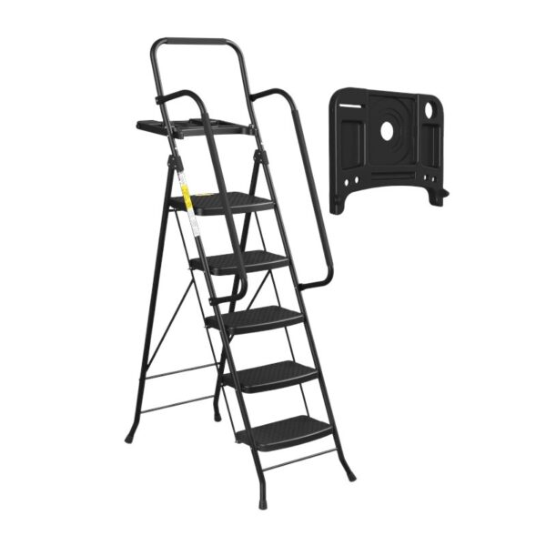 Πτυσσόμενη σκάλα σιδερένια με λαβές - 206 - 711339 - GoodFlix