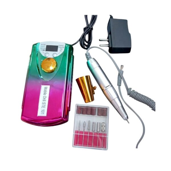 Επαναφορτιζόμενος τροχός μανικιούρ-πεντικιούρ - STE-101 - 910266 - Green/Pink - GoodFlix