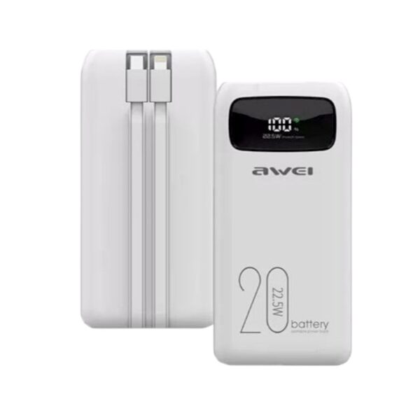 Powerbank - P169K - 20.000mah - AWEI - 002981 - White - GoodFlix