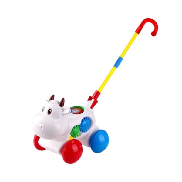 Συρόμενο παιχνίδι Αγελαδίτσα - 0516 - 117287 - White - GoodFlix