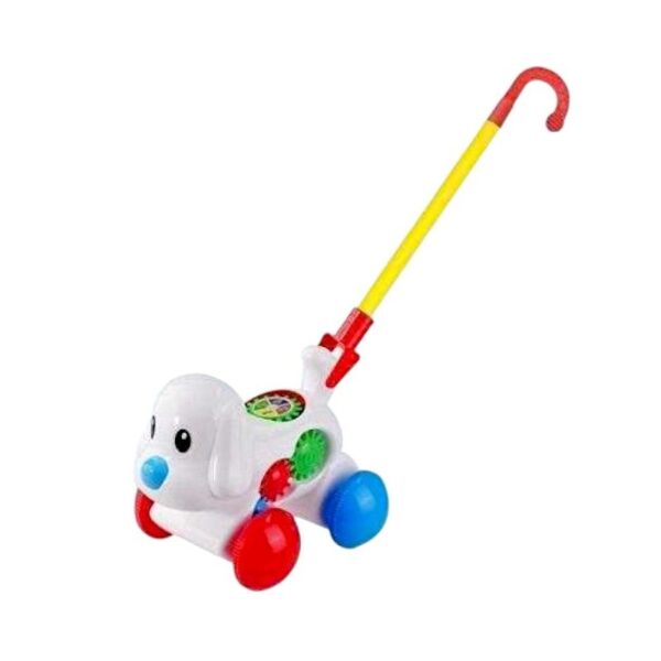 Συρόμενο παιχνίδι Σκυλάκι - 0515 - 117288 - White - GoodFlix