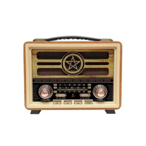 Επαναφορτιζόμενο ραδιόφωνο Retro - MD-2026 - 120257 - Yellow/Beige - GoodFlix