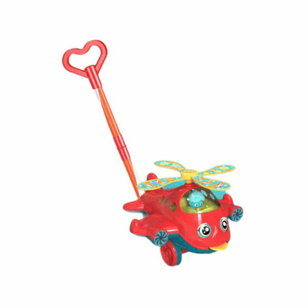 Συρόμενο παιχνίδι Αεροπλανάκι - 204 - 117269 - Red - GoodFlix