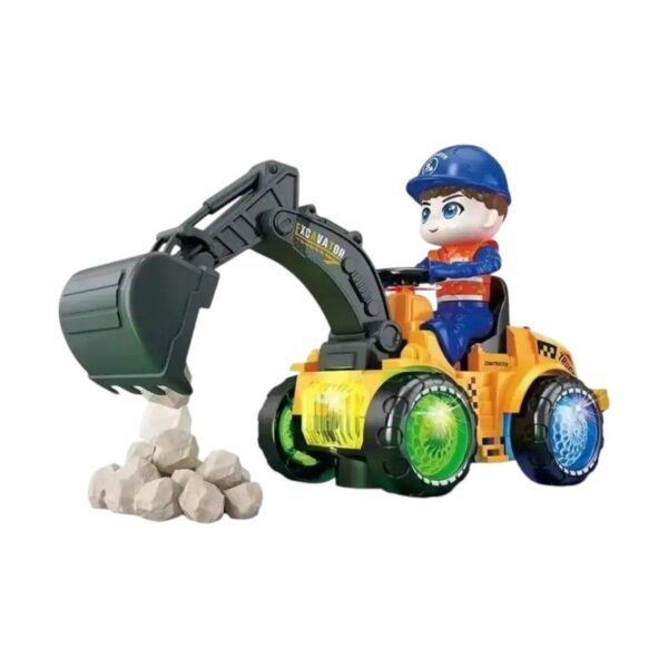 Ηλεκτρονικό όχημα Εκσκαφέας με κίνηση & φωτισμό - 6608-21B - 215272 - GoodFlix