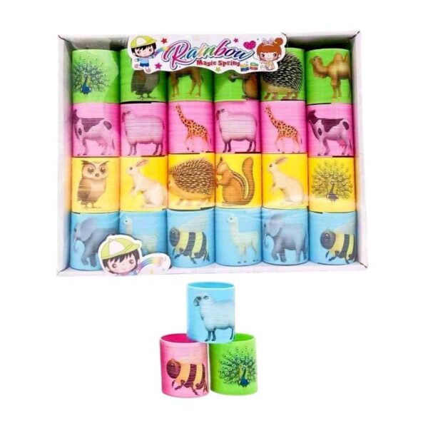 Σετ ελατήρια πολύχρωμα με ζωάκια - 24pcs - SM45-284 - 215288 - GoodFlix