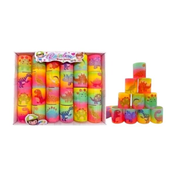 Σετ ελατήρια πολύχρωμα με Δεινόσαυρους - 24pcs - SM45-K2 - 215289 - GoodFlix