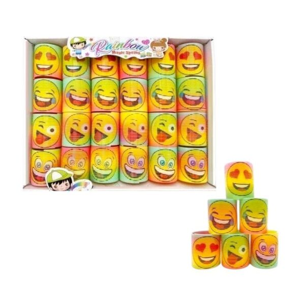 Σετ ελατήρια πολύχρωμα με φατσούλες - 24pcs - SM45-BQT - 215290 - GoodFlix