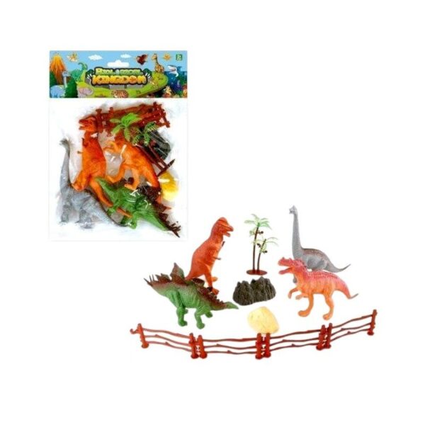 Σετ φιγούρες δεινοσαύρων με αξεσουάρ - 8pcs - 3002-34 - 215402 - GoodFlix