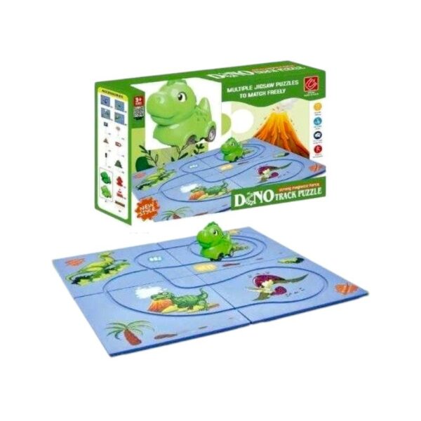 Προσχολικό επιτραπέζιο παιχνίδι Track Puzzle - Dino - 555-3C - 215577 - GoodFlix