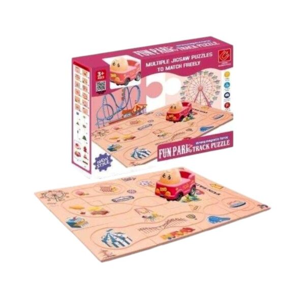 Προσχολικό επιτραπέζιο παιχνίδι Track Puzzle - Fun Park - 555-4C - 215578 - GoodFlix