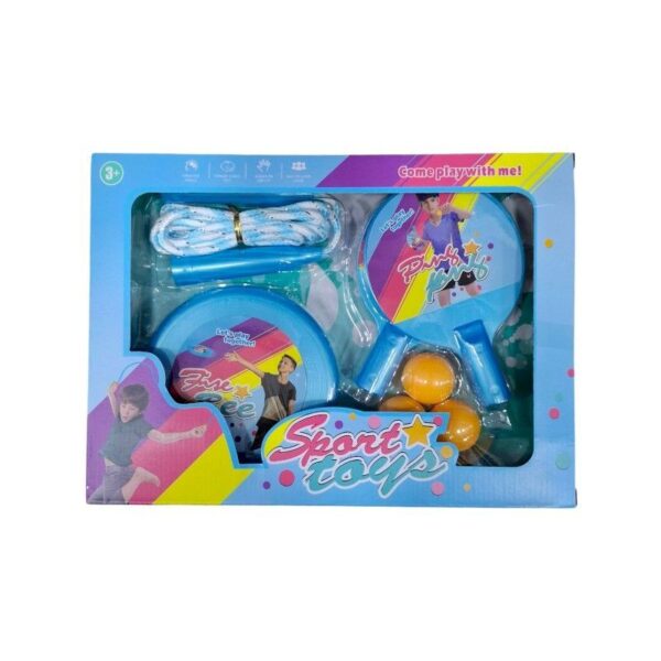 Παιδικό σετ άθλησης - Ping Pong - Δίσκος - Σχοινάκι - 215580 - Blue - GoodFlix