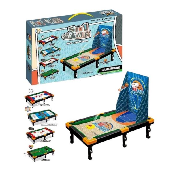 Σετ επιτραπέζια παιχνίδια αθλημάτων 5 σε 1 - MVP Champion - 68133 - 215652 - GoodFlix