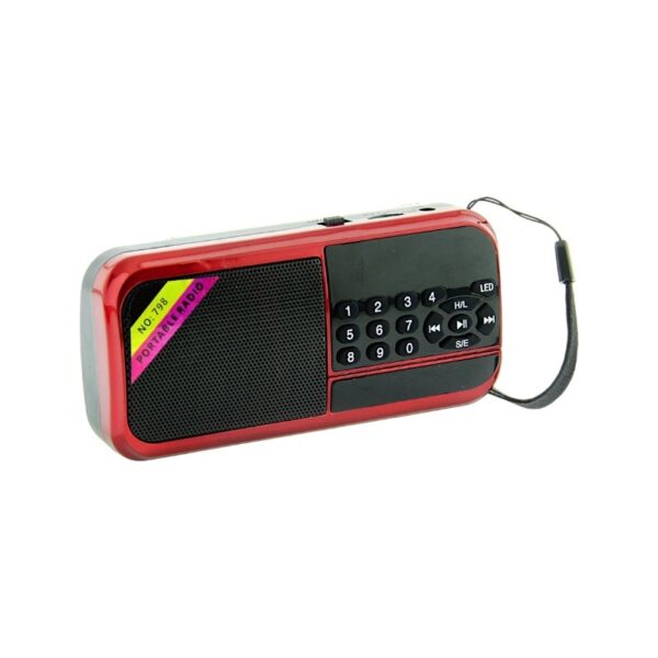 Επαναφορτιζόμενο ραδιόφωνο - PR-798 - 241328 - Red - GoodFlix