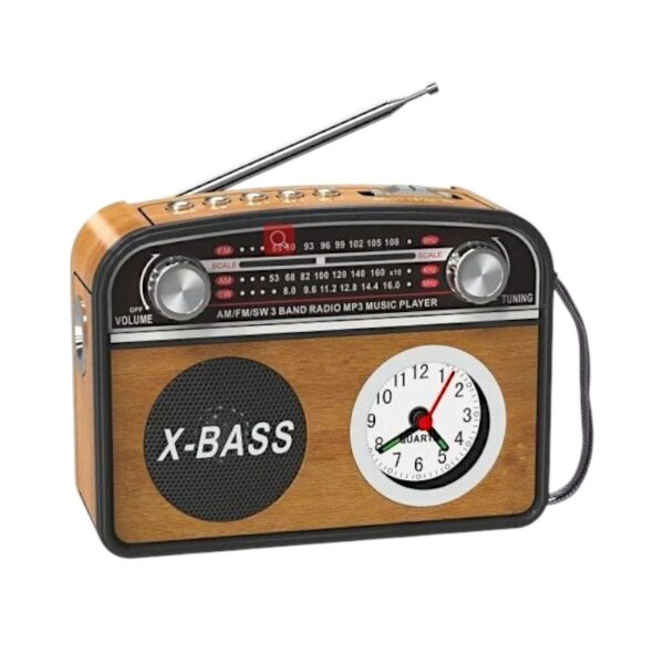 Επαναφορτιζόμενο ραδιόφωνο Retro με Bluetooth - PR-1002BT - 241434 - Brown - GoodFlix