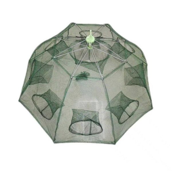 Πτυσσόμενη παγίδα ψαρέματος-κιούρτος με 6 εισόδους - 931356 - GoodFlix