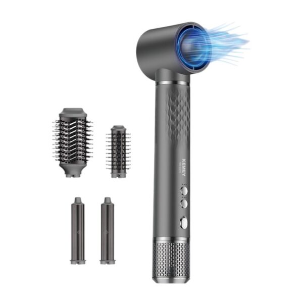 Πιστολάκι & ηλεκτρική βούρτσα μαλλιών - 5in1 - KM-6919 - Kemei - GoodFlix