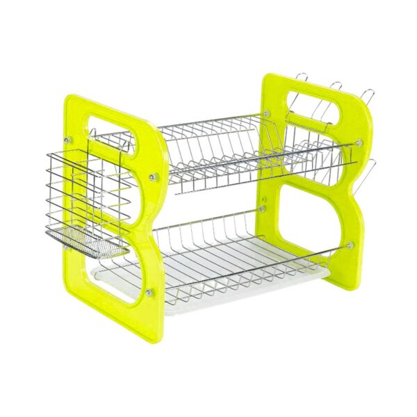 Πιατοθήκη αποστράγγισης διώροφη - WL-232 - 40cm - 521315 - Light Green - GoodFlix