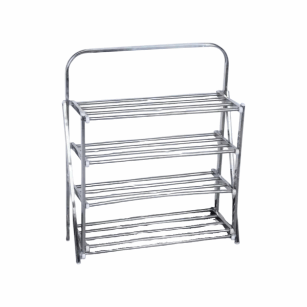 Πτυσσόμενη ραφιέρα παπουτσιών αλουμινίου 4 επιπέδων - ZD04 - 522664 - GoodFlix