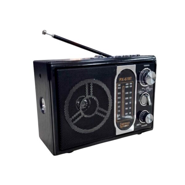 Επαναφορτιζόμενο ραδιόφωνο - PX-61BT - 617156 - Black - GoodFlix