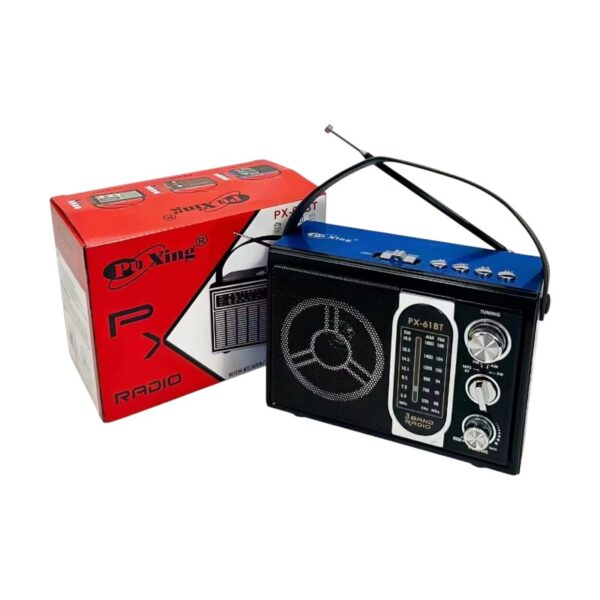 Επαναφορτιζόμενο ραδιόφωνο - PX-61BT - 617156 - Blue - GoodFlix