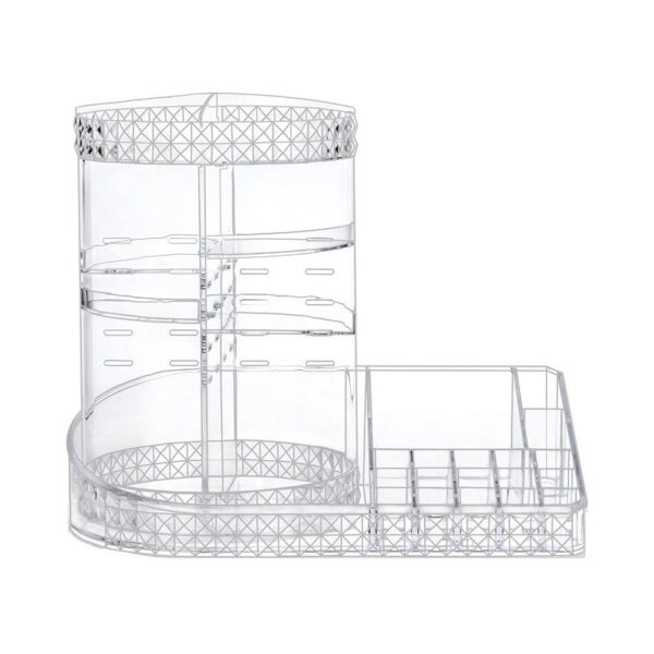 Θήκη οργάνωσης καλλυντικών περιστρεφόμενη ακρυλική - JN110 - 360° - 661108 - GoodFlix