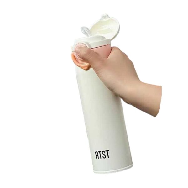 Φορητό παγούρι-θερμός με καλαμάκι - YCBW634 - 500ml - 696345 - White - GoodFlix