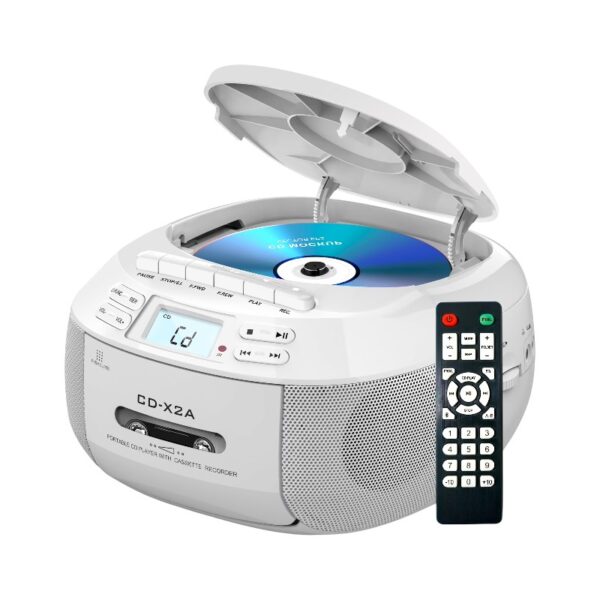 Φορητό ραδιόφωνο Κασετόφωνο & CD Player - X2A - 718129 - White - GoodFlix