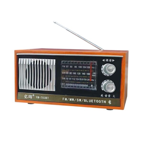 Επαναφορτιζόμενο ραδιόφωνο Retro με Bluetooth - YM-753BT - 718174 - GoodFlix