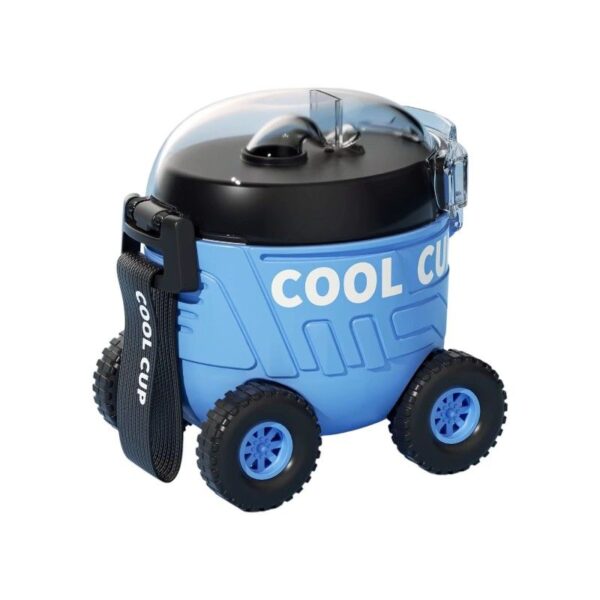 Παιδικό παγούρι πλαστικό - Αυτοκινητάκι - 600ml - 722399 - Blue - GoodFlix