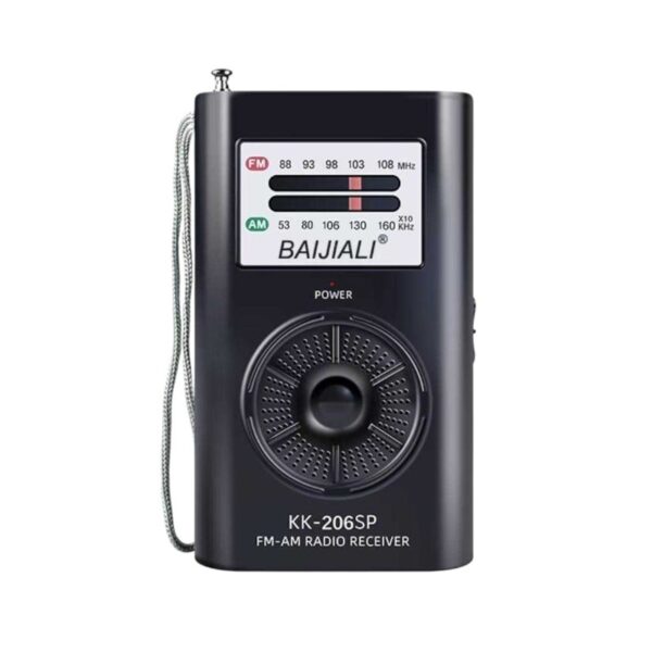 Φορητό ραδιόφωνο mini - PR-206 - 802063 - Black - GoodFlix