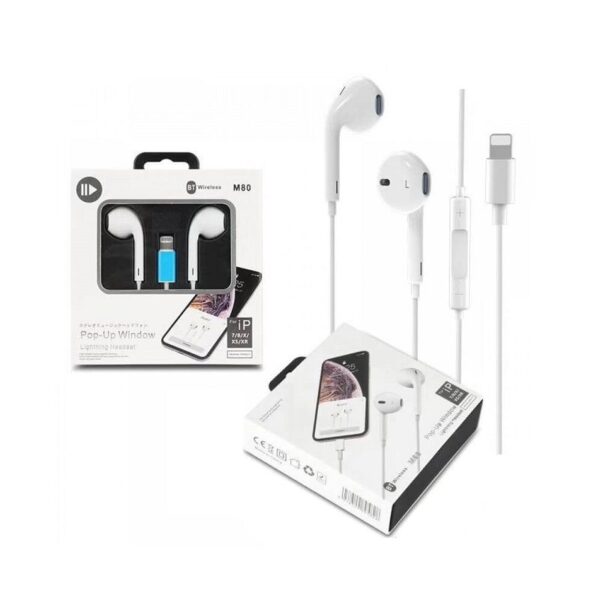 Ενσύρματα ακουστικά - Lightning - M80 - IP - 895828 - GoodFlix