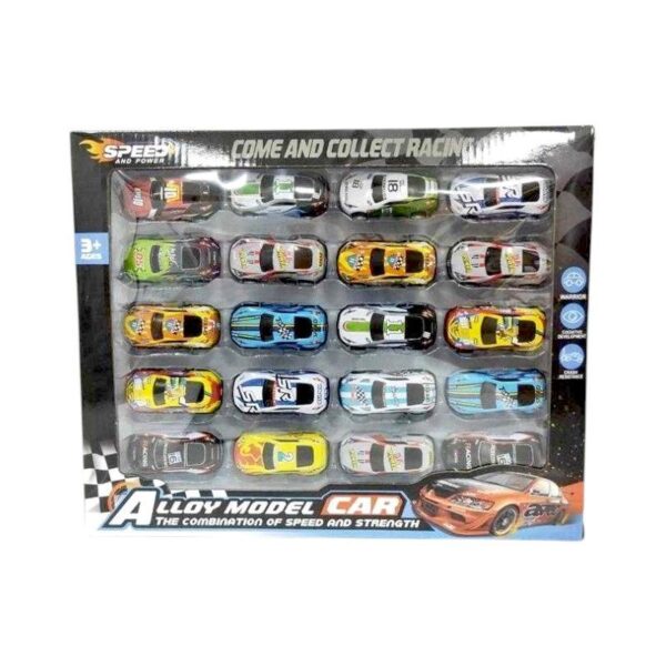 Σετ μεταλλικά αυτοκινητάκια - 2302C - 6.8cm - 20pcs - 922152 - GoodFlix