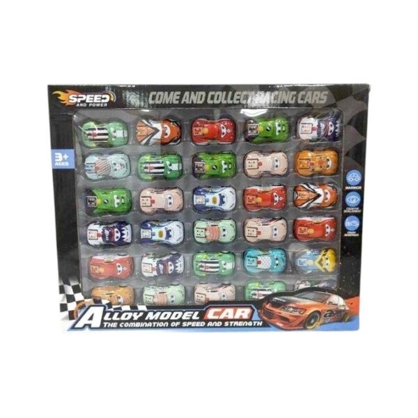Σετ μεταλλικά αυτοκινητάκια - 2304 - 4.8cm - 30pcs - 922153 - GoodFlix
