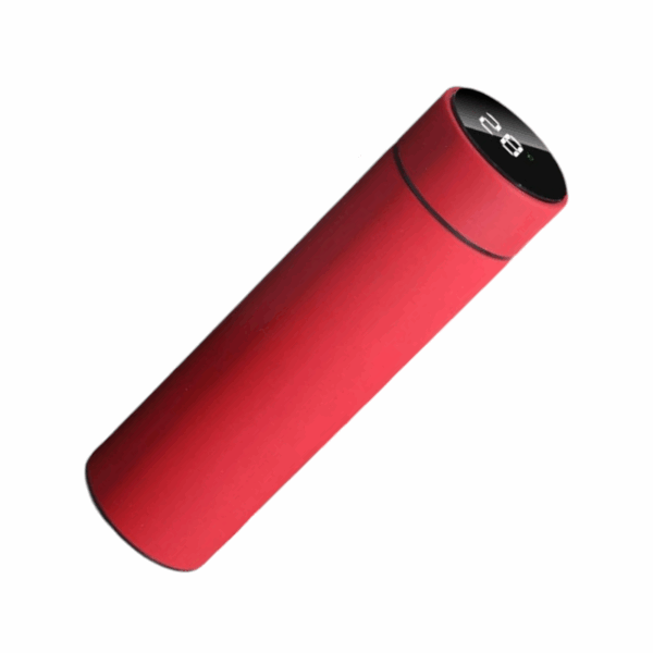 Φορητό παγούρι-θερμός με ψηφιακό θερμόμετρο - 500ml - 954101 - Red - GoodFlix