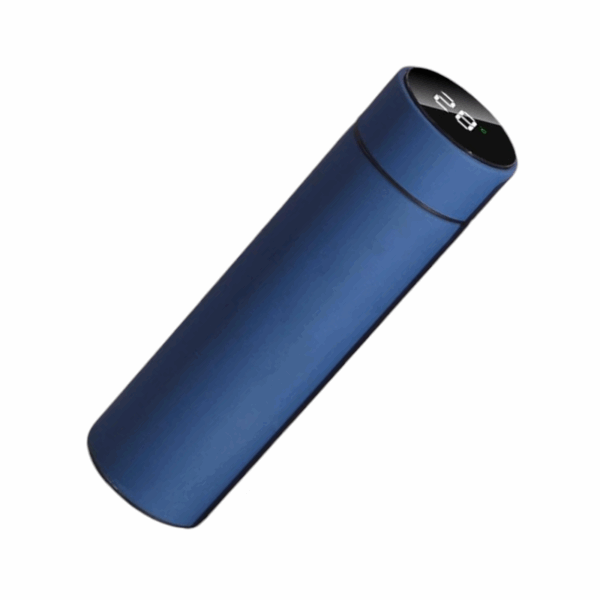 Φορητό παγούρι-θερμός με ψηφιακό θερμόμετρο - 500ml - 954101 - Blue - GoodFlix